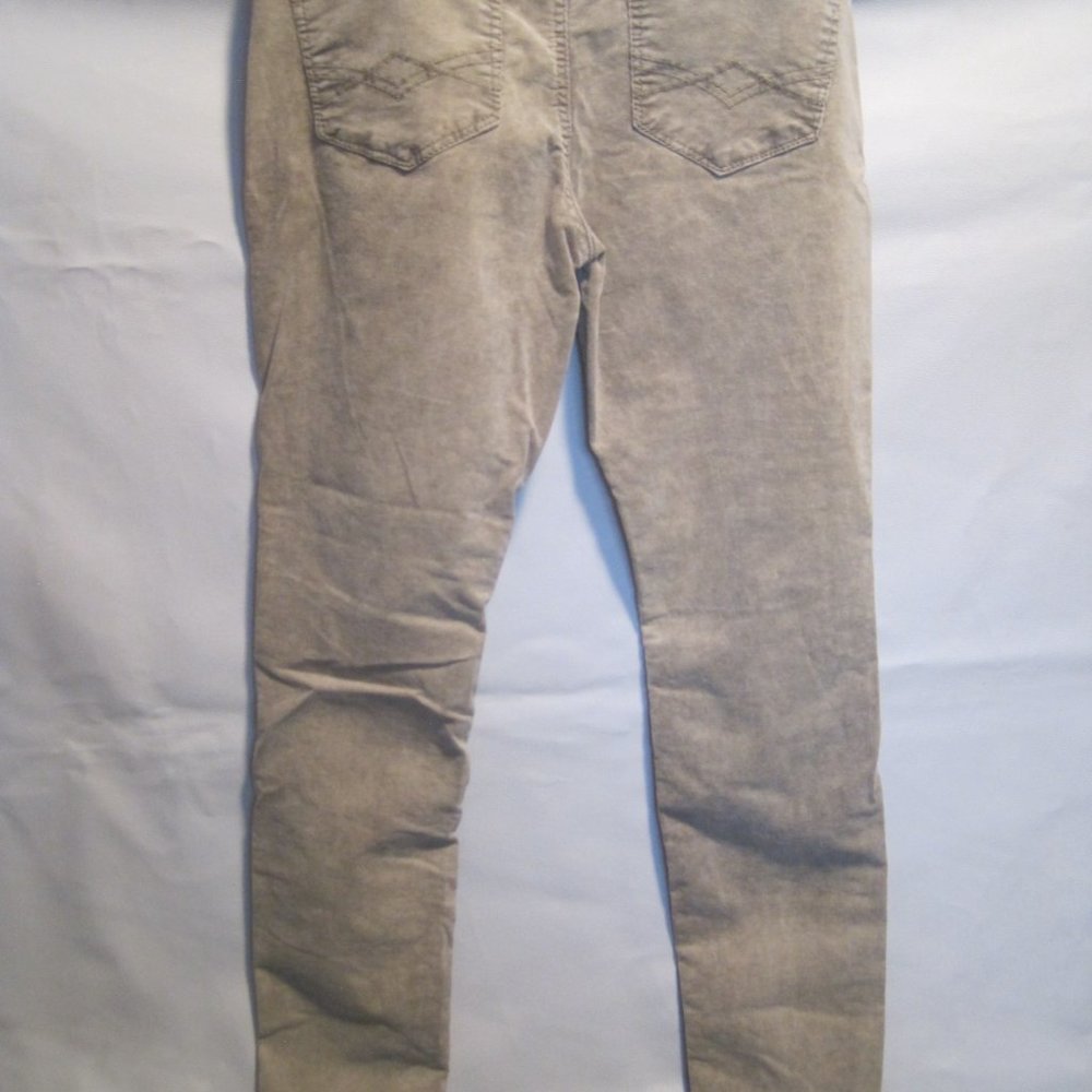 Mudd Jeans Women’s Skinny Pants Size 11 Regular Tan Beige Velvety Corduroy Y2K - Picture 7 of 10